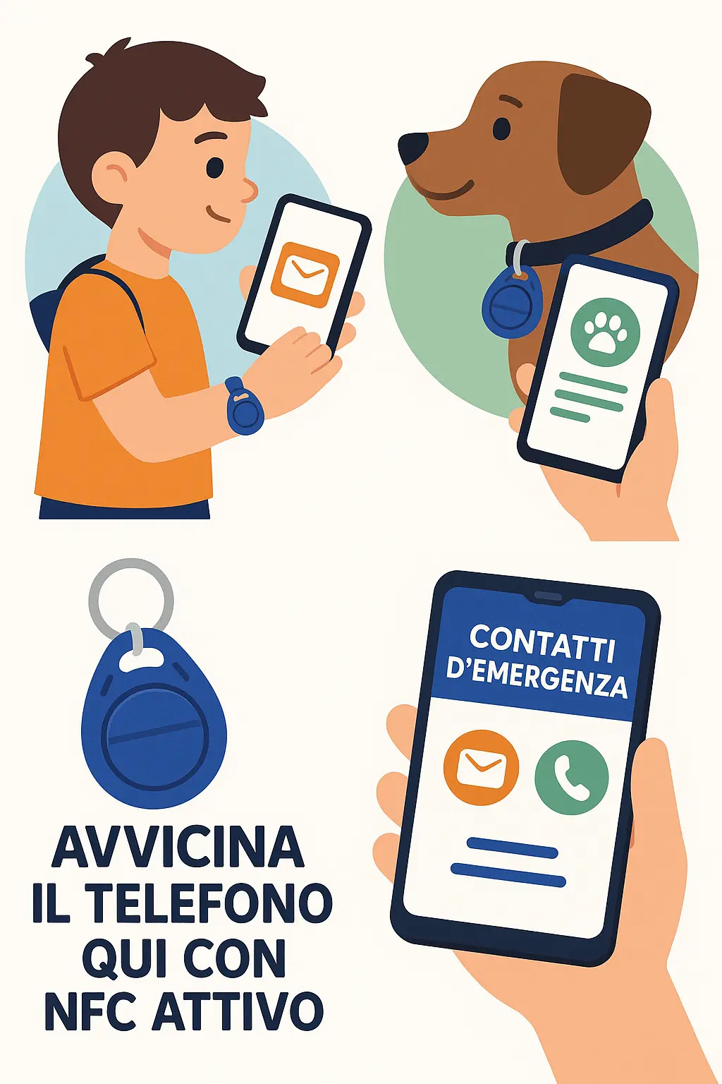 Esempio d'uso su collare cane