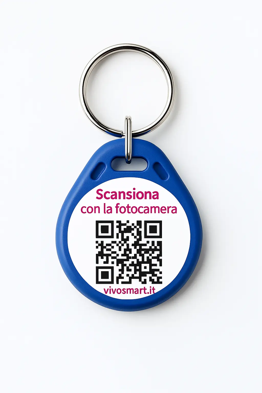 MiTrovi, retro con QR Code per chiavi e valigia